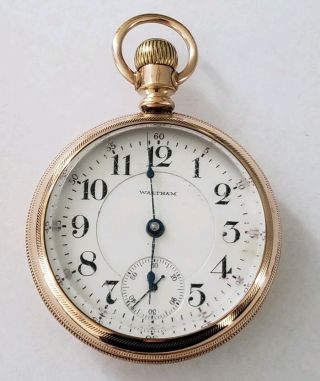 Antique Waltham Pocket Watch 17 Jewels 16132869 Fahys Montauk 1884 No 1 265901