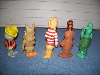 Vintage 1969 Walt Kelly Pogo Beauregard Howland Porky & Churchy Toy Figures 2