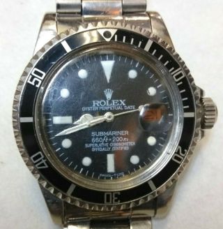 1970 ' S Rolex Submariner 1680 Date year Blk Matte Dial all orig.  List $15K 11