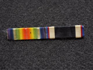 Wwi Us Army Ribbon Bar German Occupation & Victory Medal