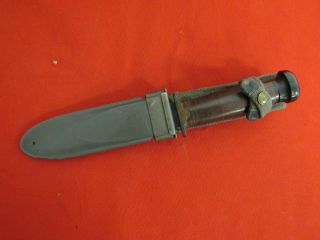 Wwii Us Navy Mark 1 Knife With Sheath Nord 6804 B.  M.  Co.  1/0 Vp Marked.