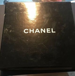Vintage Signed Chanel Crystal Necklace 1981 W/Original Box 12