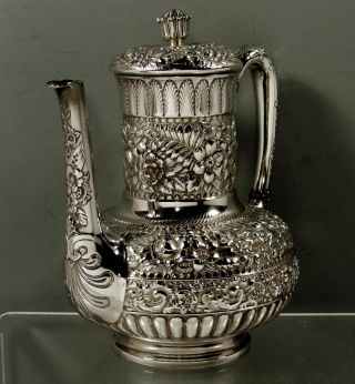 Tiffany Sterling Silver Coffee Pot 1889 Moorish Design
