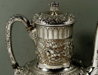 Tiffany Sterling Silver Coffee Pot 1889 Moorish Design 6