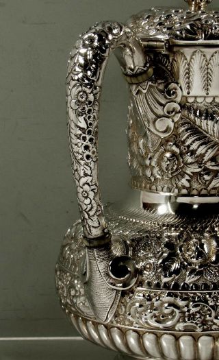 Tiffany Sterling Silver Coffee Pot 1889 Moorish Design 8