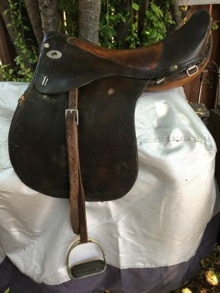 Wwii Military M - 1936 Phillips Saddle,  Manufactured By Jeff Q.  M.  Depot 1941
