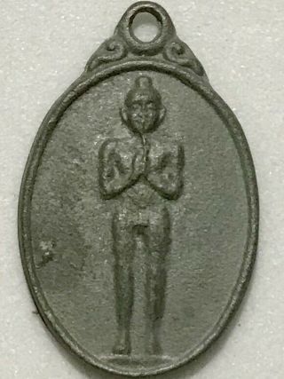 I/ai Kai Phra Lp Rare Old Thai Buddha Amulet Pendant Magic Ancient Idol 7