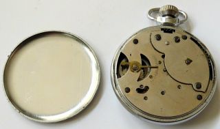 Vintage 1950 ' s British Made SMITHS EMPIRE Mens Art Deco Pocket Watch 3