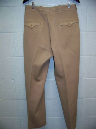 WWII U.  S.  Army Officer ' s Pink Pants Trousers & Wool Shirt with Gas Flap 2