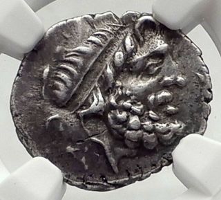 Gortyna In Crete Island 98bc Rare Authentic Ancient Silver Greek Coin Ngc I72407