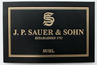 Pistol Gun Presentation Case Box Sauer & Son Small Label Shotgun 1913 1930 38h