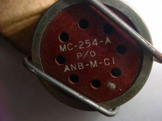 vintage WW2 USN pilot MICROPHONE mic MC - 254 - A 6