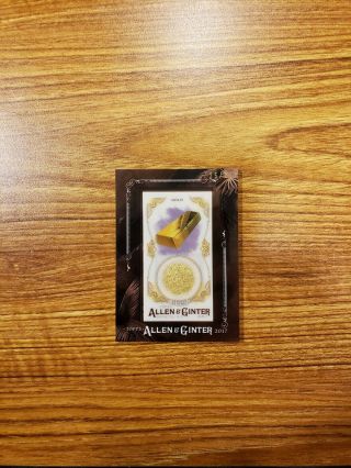 2017 Topps Allen and Ginter Framed Mini Gems and Ancient Fossil Relic GAFG Gold 3