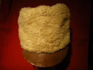 Wwii Period Swedish Army Fur Winter Hat.  Dated 1940th.