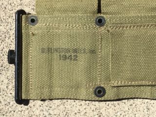 1942 WW2 US Army/USMC Marine Corps Khaki Canvas Ammo Belt UNISSUED 2