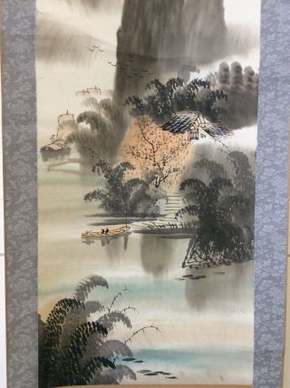 掛軸China Chinese Hanging Scroll Autumn Landscape Sansui Painting [D184] 4