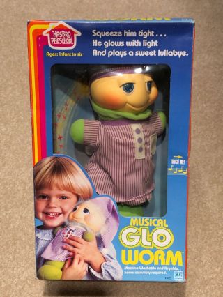 Musical Glo Worm Hasbro 1985 Nib