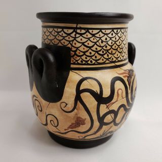 Octopus Mycenaean Ancient Greek Rare Art Pottery Vase Amphora or Hydria 4
