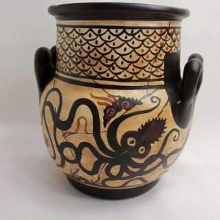 Octopus Mycenaean Ancient Greek Rare Art Pottery Vase Amphora or Hydria 5