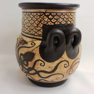 Octopus Mycenaean Ancient Greek Rare Art Pottery Vase Amphora or Hydria 6
