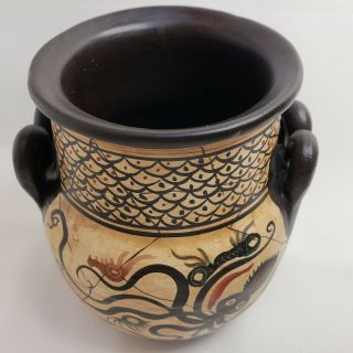 Octopus Mycenaean Ancient Greek Rare Art Pottery Vase Amphora or Hydria 8