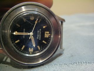 VINTAGE STAINLESS BLANCPAIN AQUA LUNG FIFTY FATHOMS 1000 FEET DIVERS WATCH 3463 3