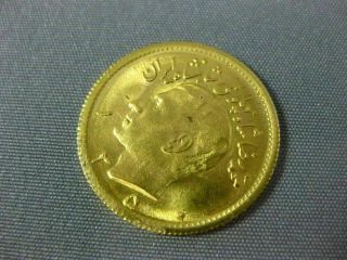 ESTATE 22KT YELLOW GOLD 1350 HALF PAHLAVI MIDDLE EASTERN COIN 26623 3