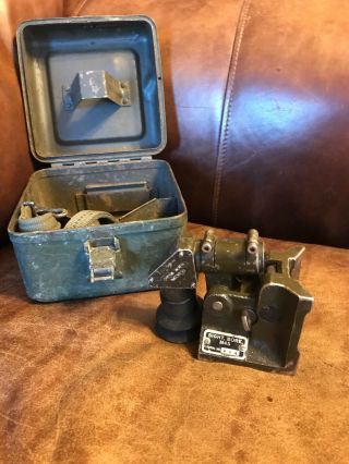 Vintage Military Sight Bore M45 With Strap And Case