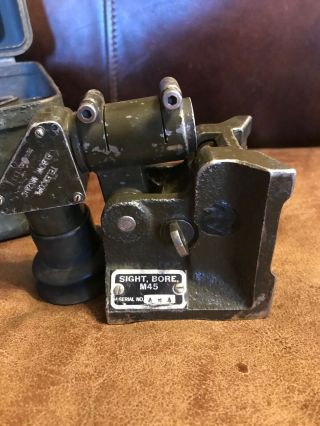 Vintage Military Sight Bore M45 With Strap And Case 2