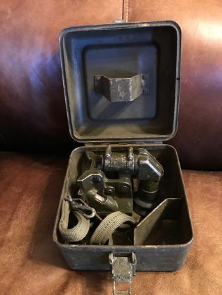 Vintage Military Sight Bore M45 With Strap And Case 7