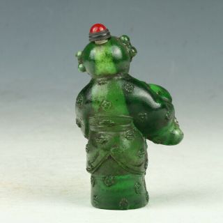 Chinese Exquisite Glaze Hand Carved Character Snuff Bottles GL2044 2