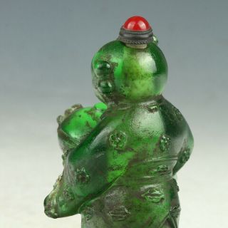 Chinese Exquisite Glaze Hand Carved Character Snuff Bottles GL2044 5