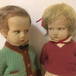Lenci doll 300 serie school boy and school girl couple to MUSEUM 2