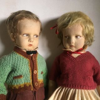Lenci doll 300 serie school boy and school girl couple to MUSEUM 4