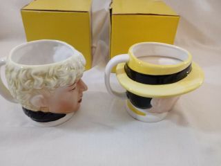 1990 Applause Dick Tracy Breathless Mahoney matching mugs in boxes. 3