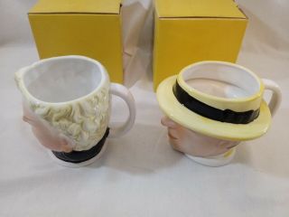 1990 Applause Dick Tracy Breathless Mahoney matching mugs in boxes. 6