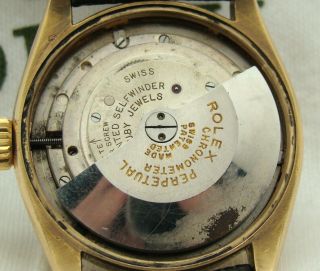 VINTAGE ROLEX 14K GOLD OYSTER PERPETUAL AUTOMATIC WATCH Ref.  6084 C.  ' 51 8