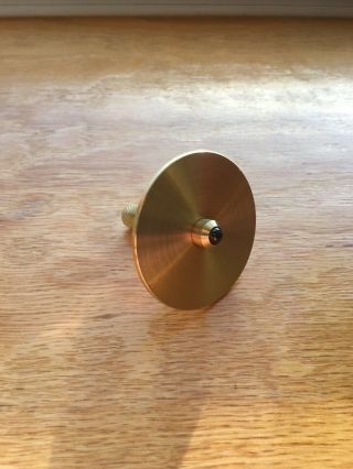 Brass spinning top with ceramic bearing,  rip cord and tapper (over 15 min spin) 4