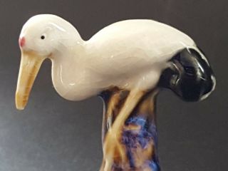 Japanese vintage Victorian oriental antique miniature crane bird figurine B 5