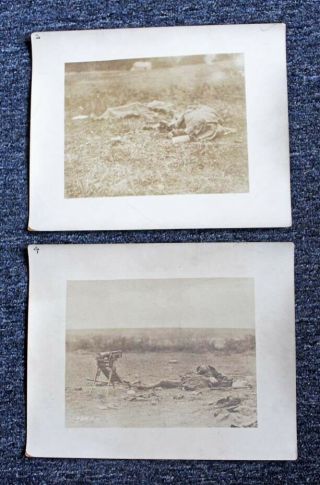 1918 Wwi German Spies / Soliders Executed In France — 2 Vintage Sepia Photos
