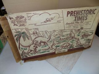 Marx Prehistoric Times Play Set Box Only Series 1000 Numbered 3392