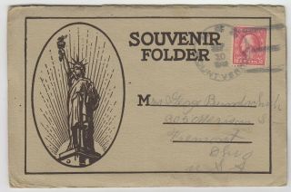 Uss Mount Vernon 1918 Wwi Souvenir Postcard View Folder Torpedoes In Action