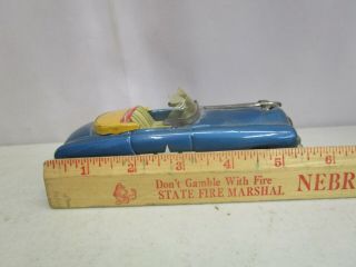 Vintage Tin/Litho BLUE FRICTION CAR (Made In Japan) 2