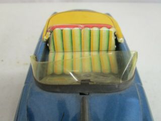 Vintage Tin/Litho BLUE FRICTION CAR (Made In Japan) 5