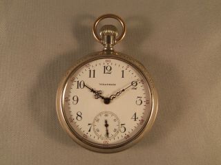 Vintage Waltham " A.  W.  W.  Co " Pocket Watch - Skeleton Case