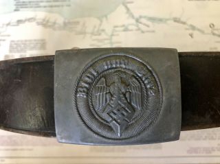 Ww2 German Youth Belt Buckle And Belt