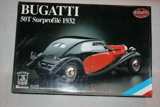 Pocher 1/8 Scale 1932 Bugatti 50t Surprofile Model Car Kit