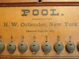 Antique 1871 H.  W.  Collender,  NY 