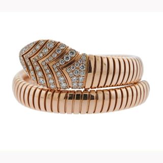 Bvlgari Bulgari Serpenti Diamond Rose Gold Bracelet B/p $36500