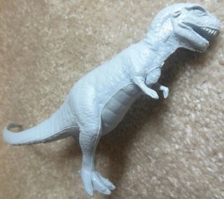 Vintage 1960s Marx Prehistoric Playset - Grey TYRANNOSAURUS REX Dinosaur Figure 2